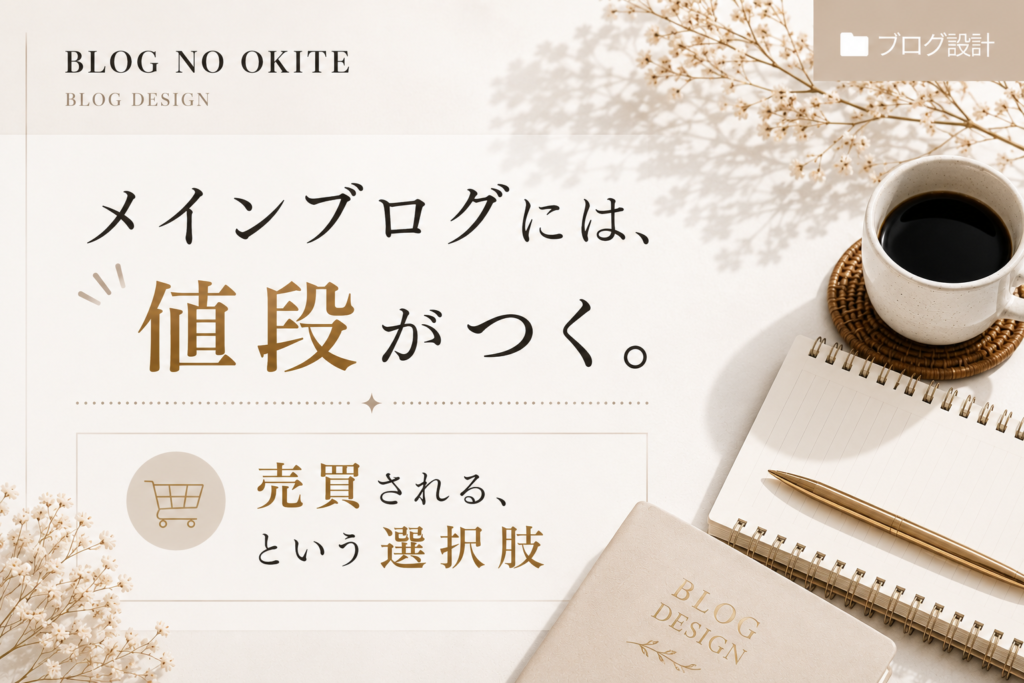 ブログの資産について